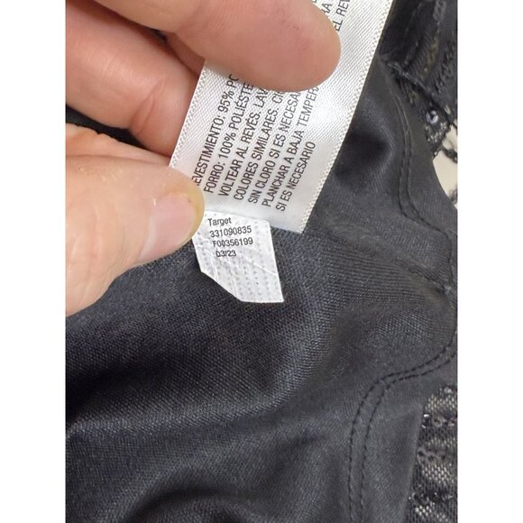 Strapless Sequin Fringe Mini Bodycon Dress Wild Fable Large Flapper Style EUC - Picture 4 of 13